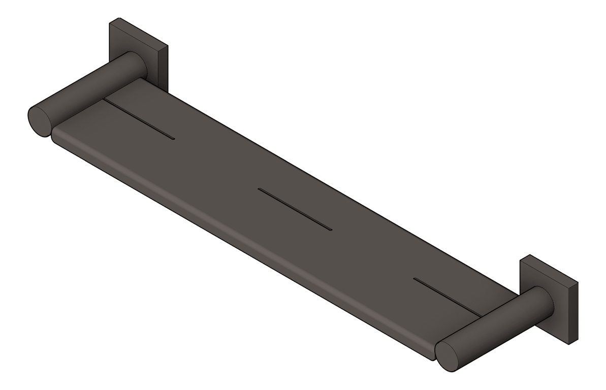 Image of Shelf Metal Phoenix Radii SquarePlate