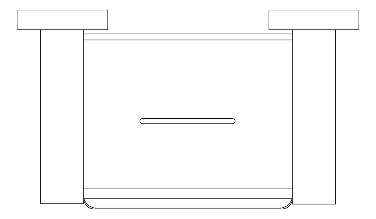 Plan Image of SoapDish Wall Phoenix Radii SquarePlate