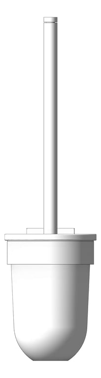 Front Image of ToiletBrushHolder Phoenix Radii WithBrush SquarePlate