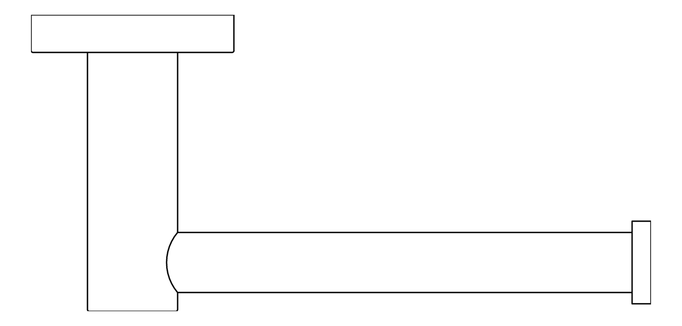 Plan Image of ToiletRollHolder Single Phoenix Radii RoundPlate