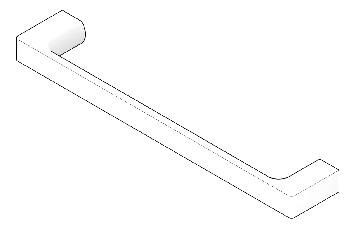 3D Documentation Image of TowelHolder Hand Phoenix Gloss Single