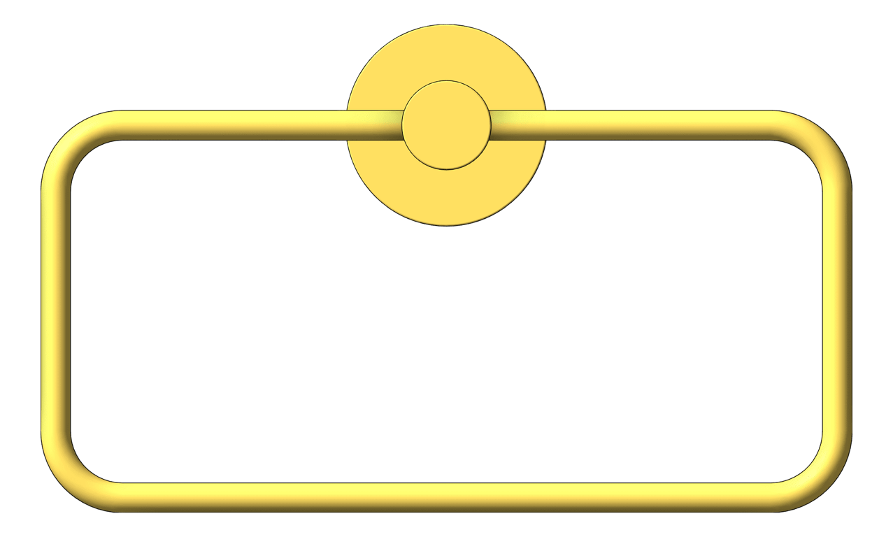 Front Image of TowelHolder Hand Phoenix Radii RoundPlate