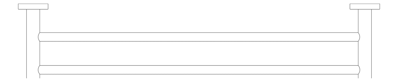 Plan Image of TowelRail Double Phoenix Radii 600 RoundPlate
