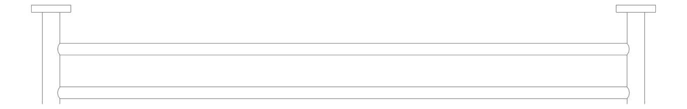 Plan Image of TowelRail Double Phoenix Radii 800 RoundPlate
