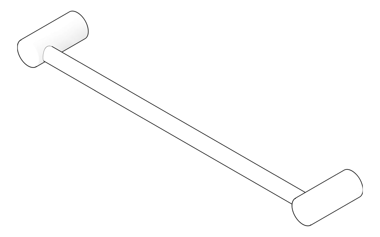 3D Documentation Image of TowelRail Phoenix VividSlimline