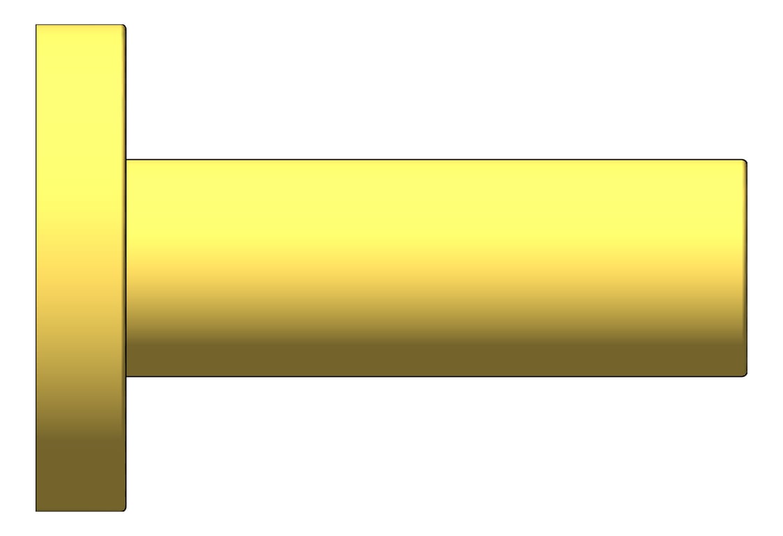 Left Image of TowelRail Single Phoenix Radii 600 RoundPlate
