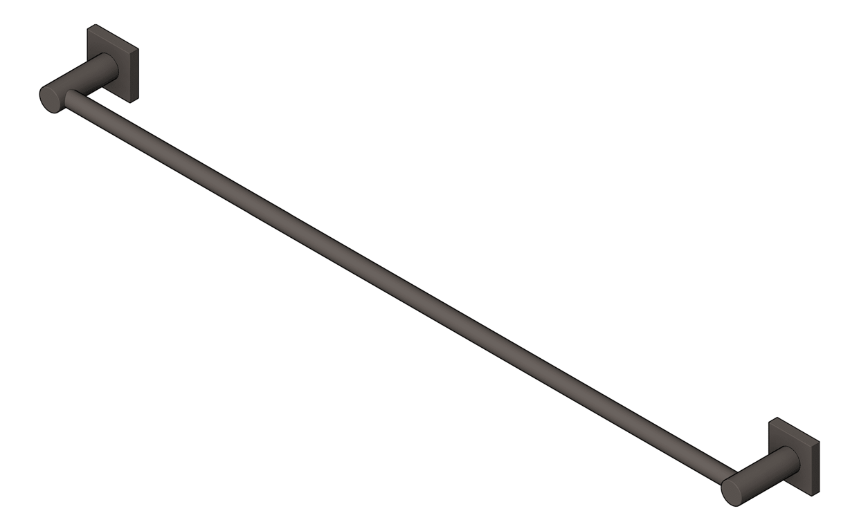 Navigate to TowelRail Single Phoenix Radii 800 SquarePlate