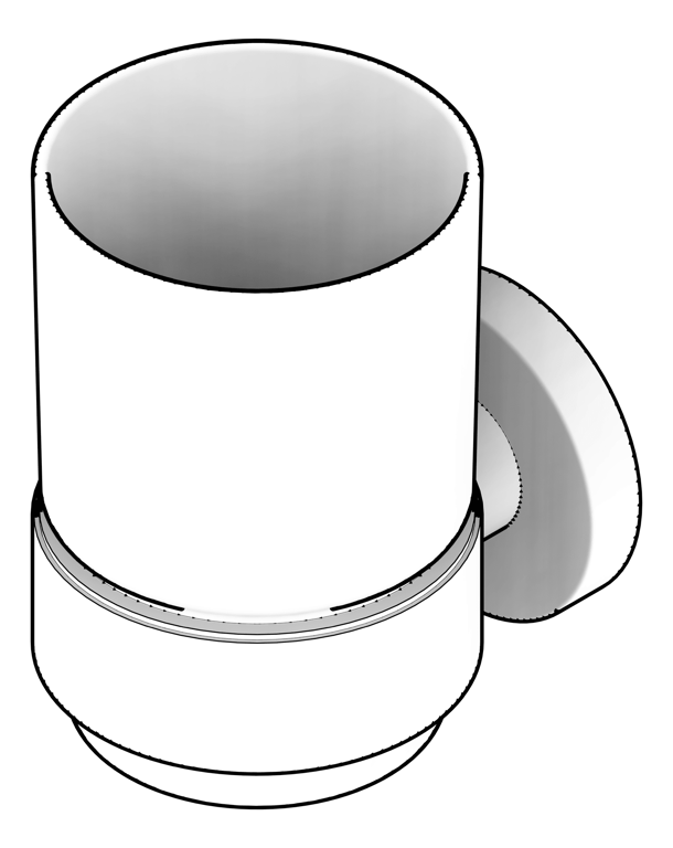 3D Documentation Image of TumblerHolder Phoenix Radii WithTumbler RoundPlate