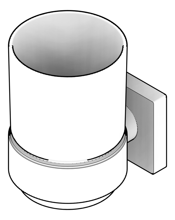 3D Documentation Image of TumblerHolder Phoenix Radii WithTumbler SquarePlate