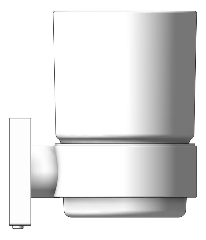 Left Image of TumblerHolder Phoenix Radii WithTumbler SquarePlate