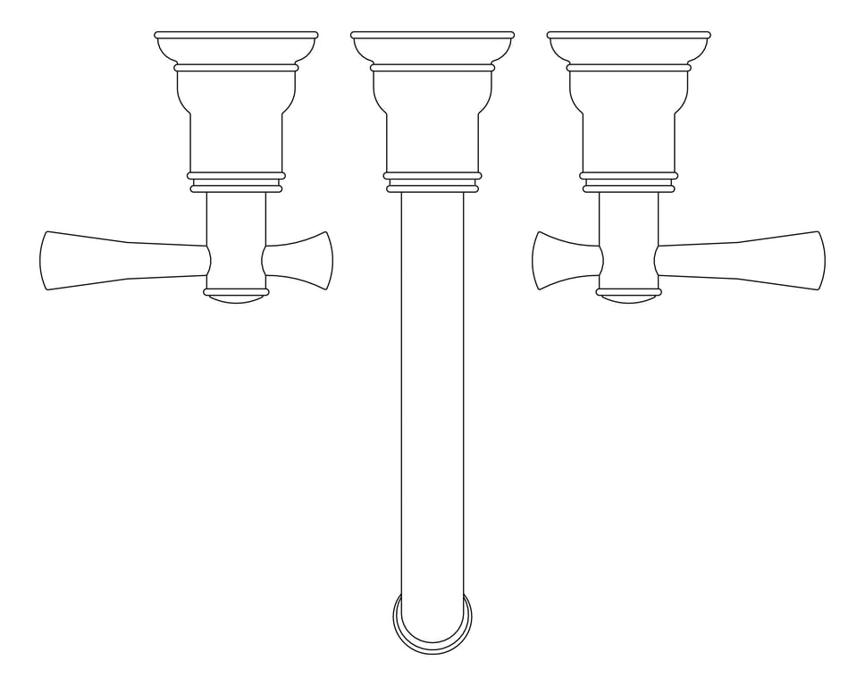 Plan Image of MixerSet Wall Phoenix Cromford Basin Bath