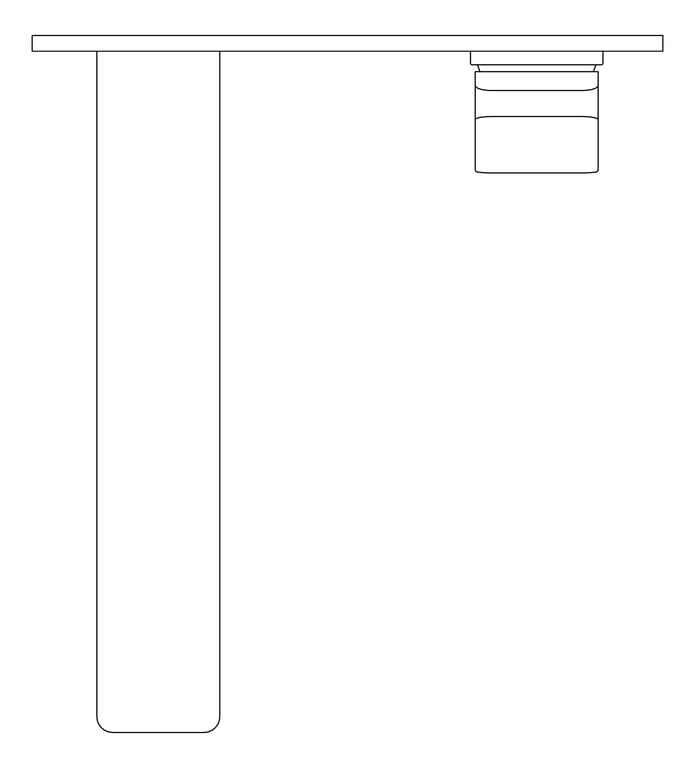 Plan Image of MixerSet Wall Phoenix Enviro316 Basin Bath 200mm