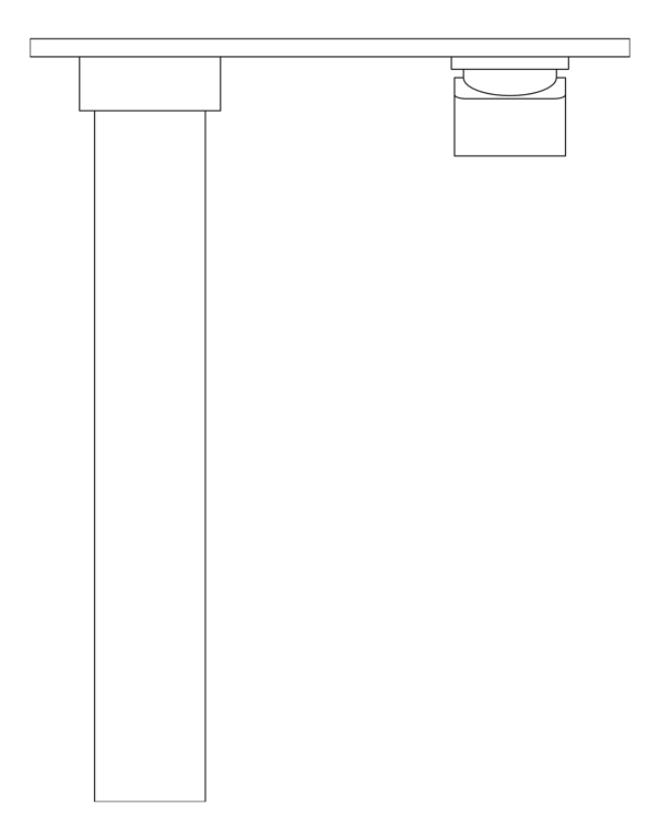 Plan Image of MixerSet Wall Phoenix Radii Bath 230