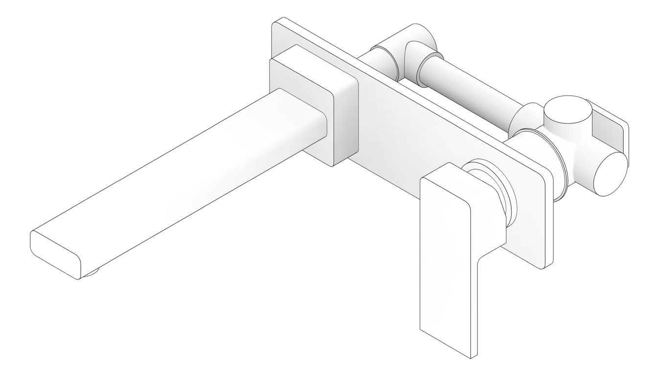 3D Documentation Image of MixerSet Wall Phoenix Radii Bath