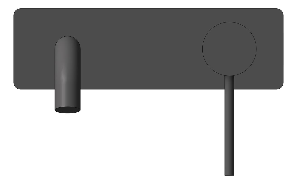 Front Image of MixerSet Wall Phoenix VividSlimline Basin 230mm