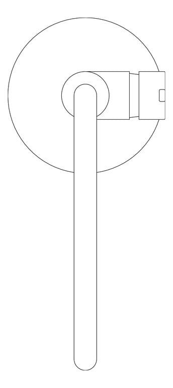 Plan Image of MixerTap Floor Phoenix VividSlimlineOval Bath