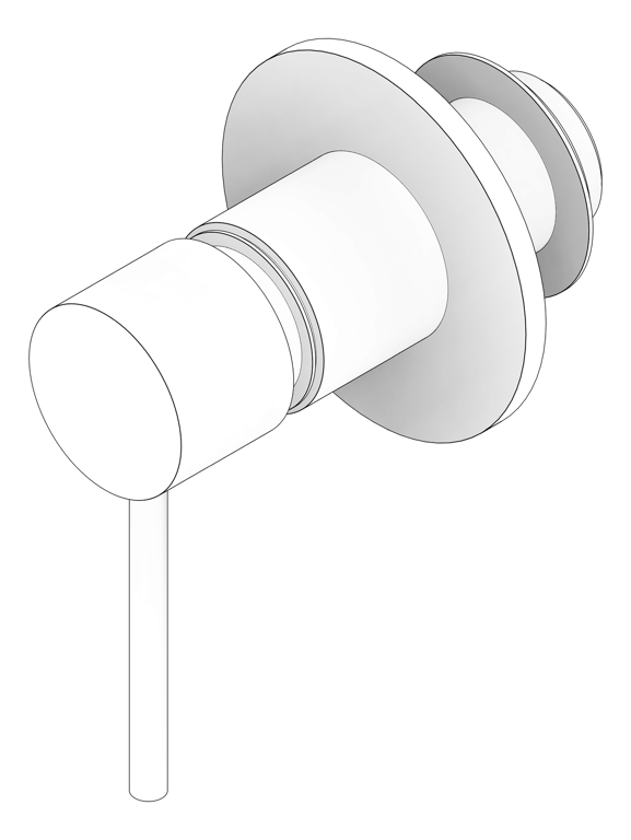 3D Documentation Image of MixerTap Hob Phoenix VividSlimline