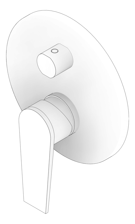 3D Documentation Image of MixerTap Wall Phoenix Arlo Diverter