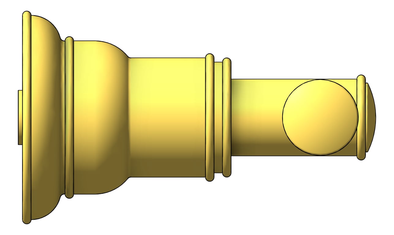 Left Image of MixerTap Wall Phoenix Cromford ExtendedSpindles 15mm
