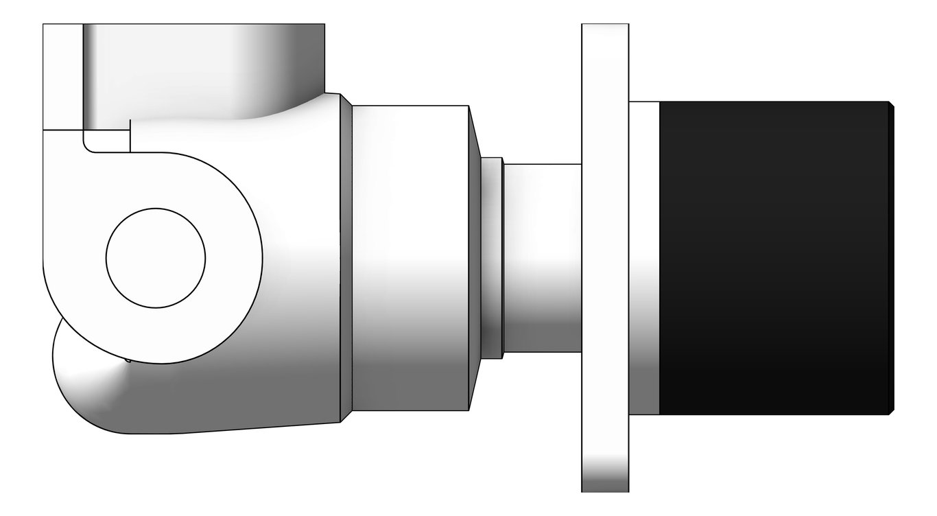 Left Image of MixerTap Wall Phoenix Toi Twin