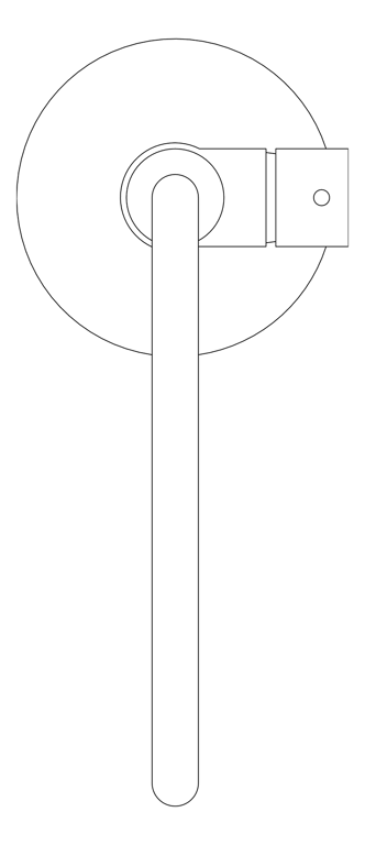 Plan Image of Mixer Bath Phoenix VividSlimline FloorMount