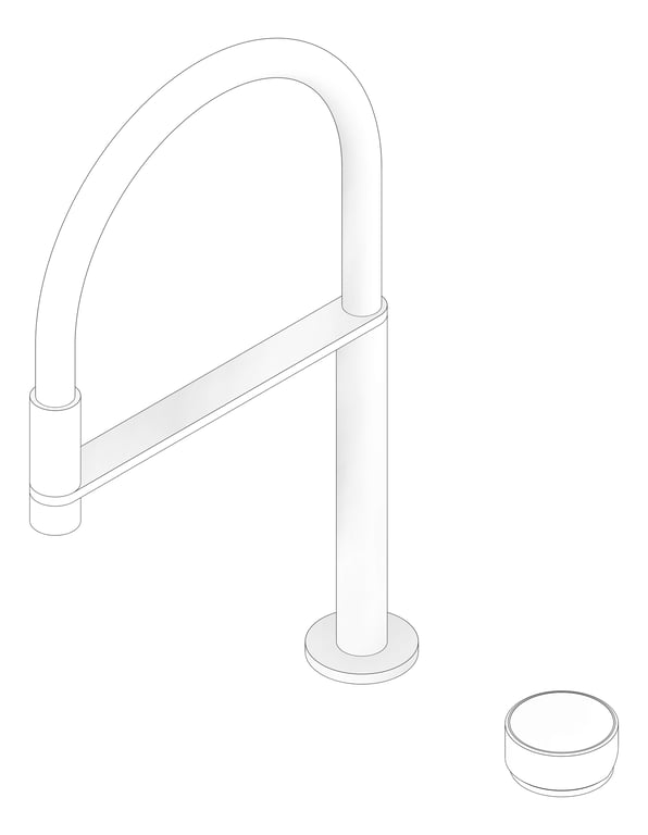 3D Documentation Image of Mixer Sink Phoenix Axia Hob FlexibleHose