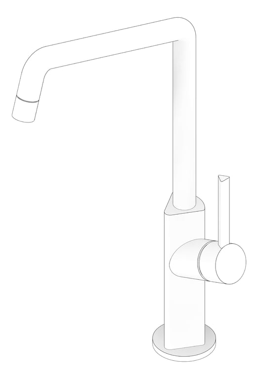 3D Documentation Image of Mixer Sink Phoenix Ester Squareline 200