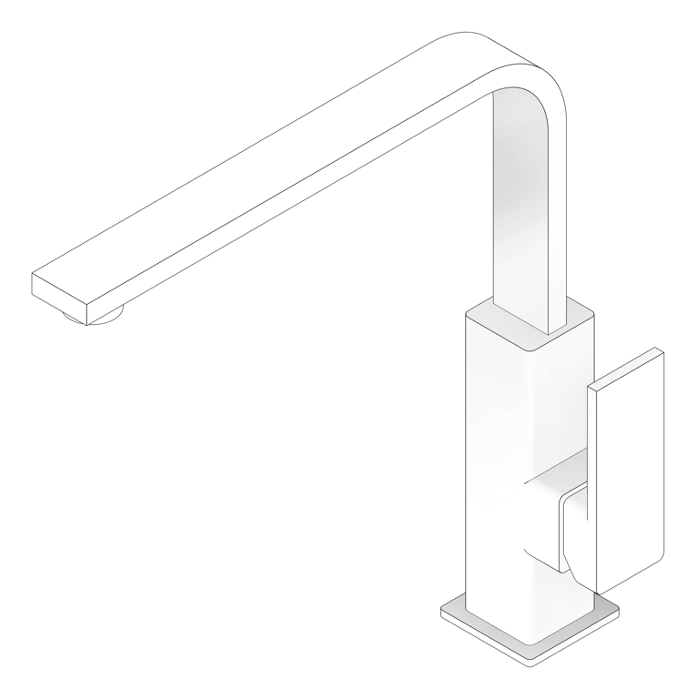 3D Documentation Image of Mixer Sink Phoenix Radii