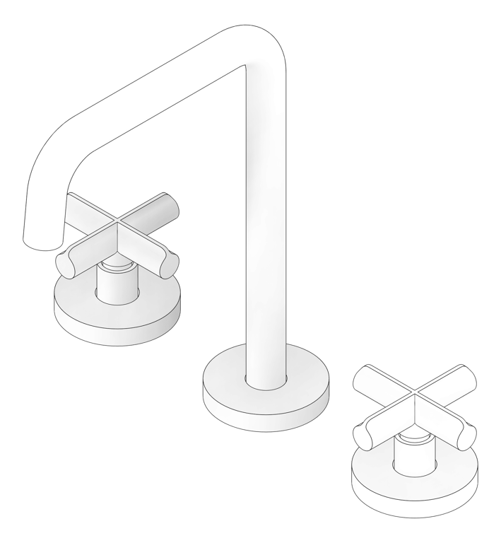 3D Documentation Image of TapSet Basin Phoenix VividSlimlinePlus