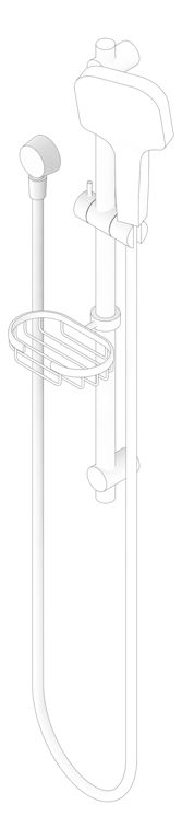 3D Documentation Image of Shower Rail Phoenix Rush