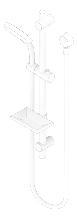 3D Documentation Image of Shower Rail Phoenix Vivid