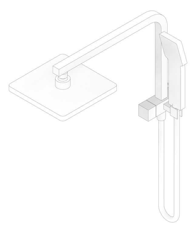 3D Documentation Image of Shower Twin Phoenix Lexi Compact