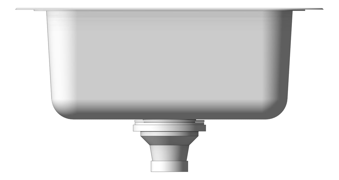 Left Image of Sink Kitchen Phoenix 1000Series Double Drainer Left