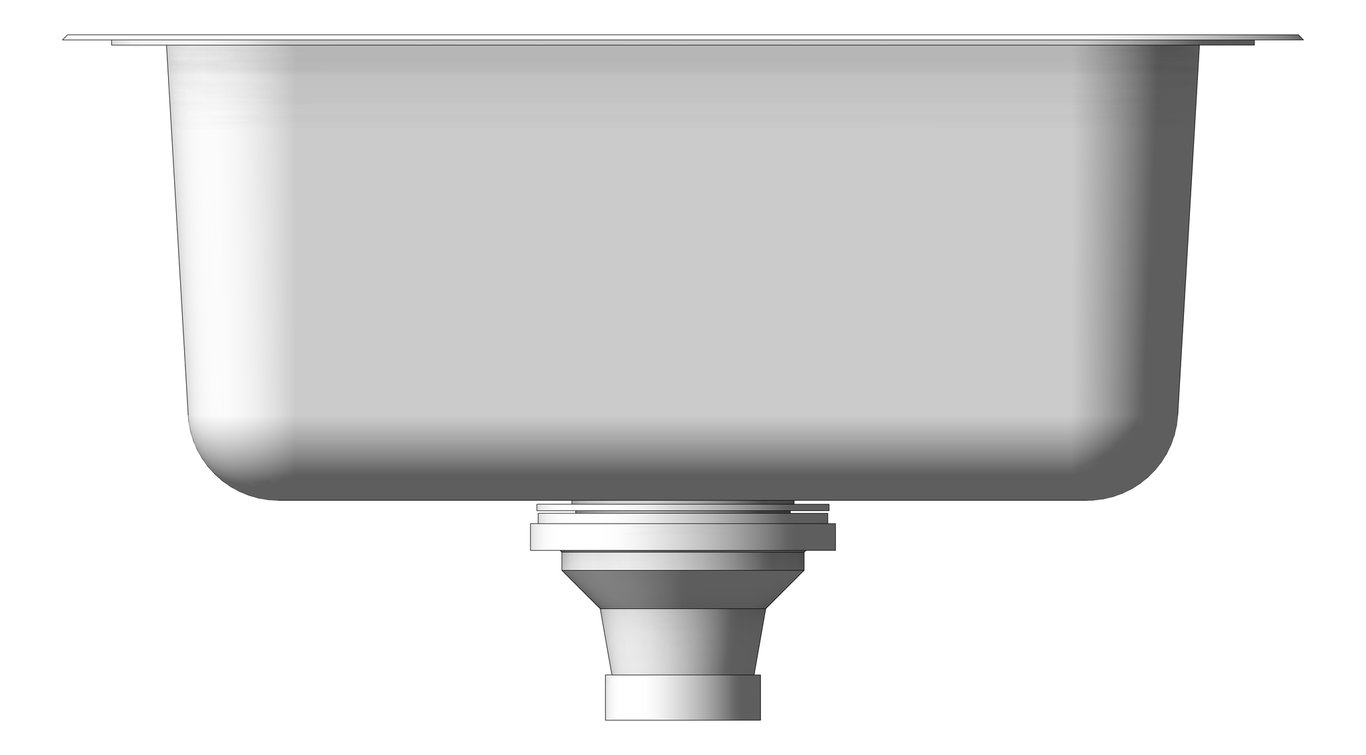 Left Image of Sink Kitchen Phoenix 1000Series OneAndThreeFourth Drainer Left