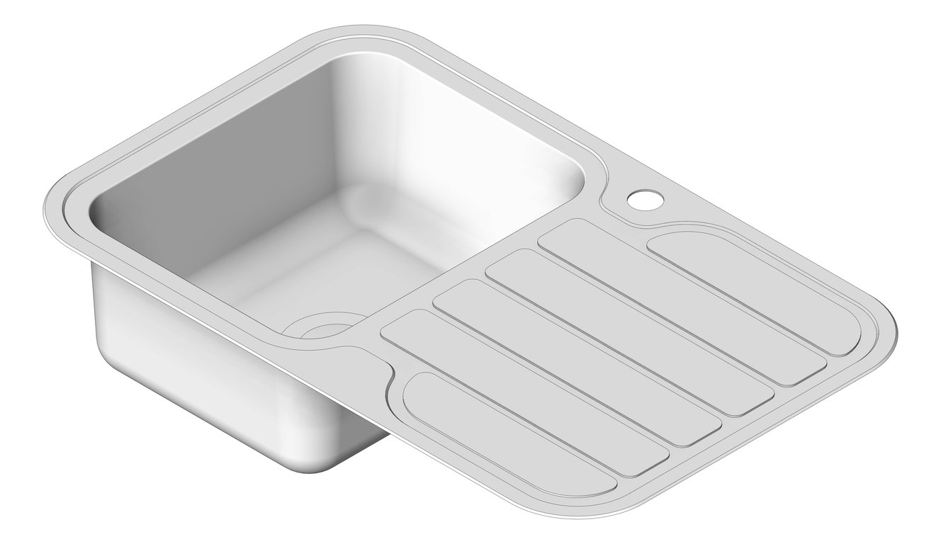 Navigate to Sink Kitchen Phoenix 1000Series Single Drainer Left