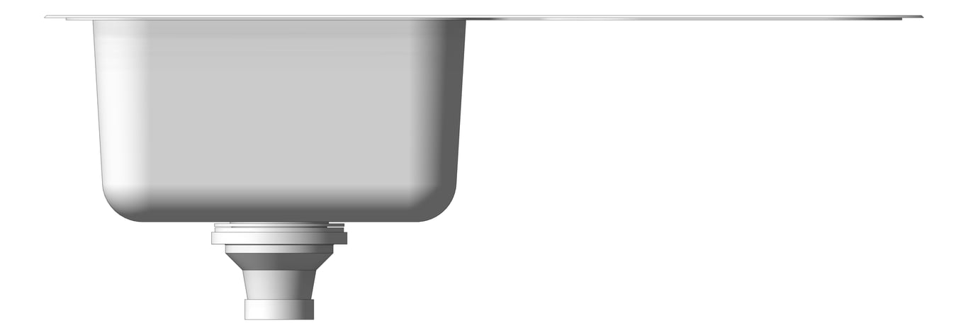 Front Image of Sink Kitchen Phoenix 1000Series Single Drainer Left