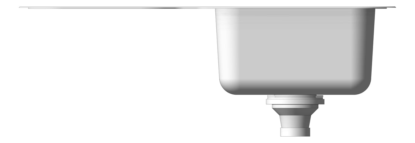 Front Image of Sink Kitchen Phoenix 1000Series Single Drainer Right