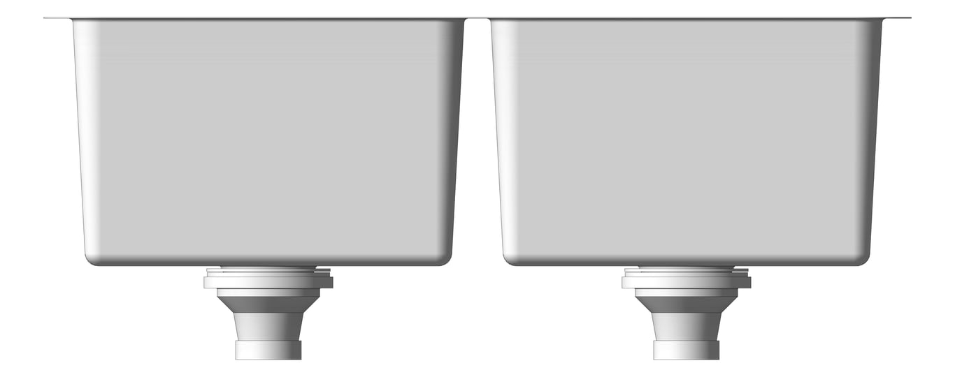 Front Image of Sink Kitchen Phoenix 2000Series Double