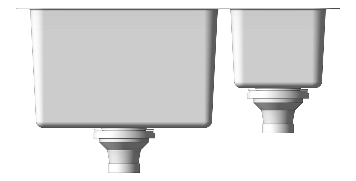 Front Image of Sink Kitchen Phoenix 2000Series OneAndHalf