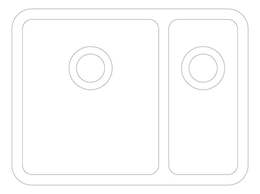 Plan Image of Sink Kitchen Phoenix 2000Series OneAndHalf