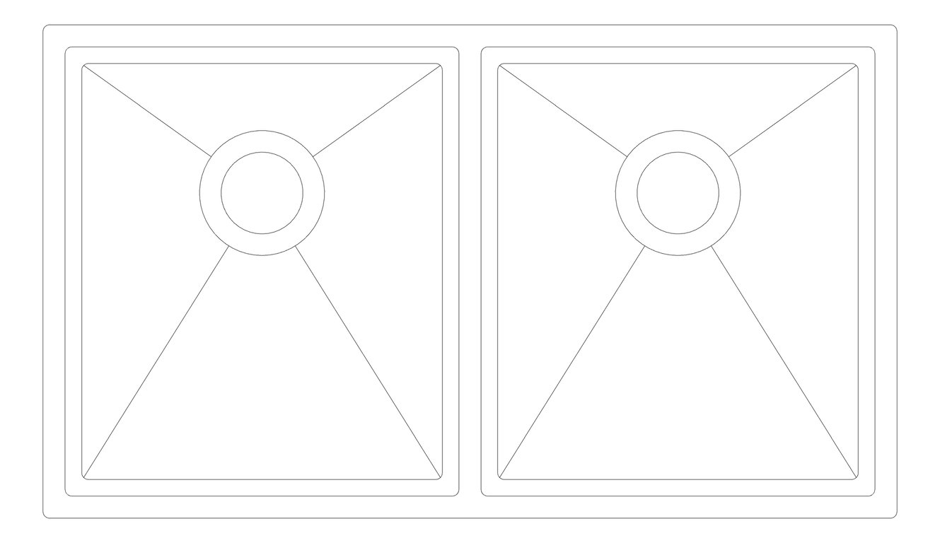 Plan Image of Sink Kitchen Phoenix 4000Series Double