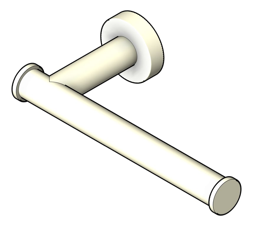 Image of ToiletRollHolder SurfaceMount Plumbline Buddy Progetto