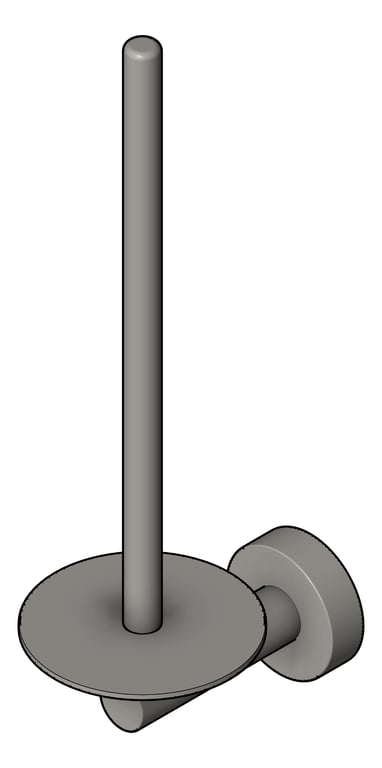 Navigate to ToiletRollHolder SurfaceMount Plumbline Buddy Progetto Vertical