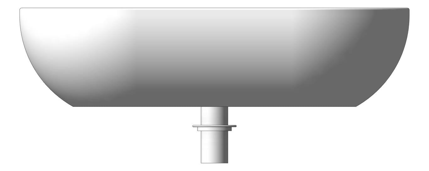 Front Image of Basin AboveCounter Plumbline Niagara Belle