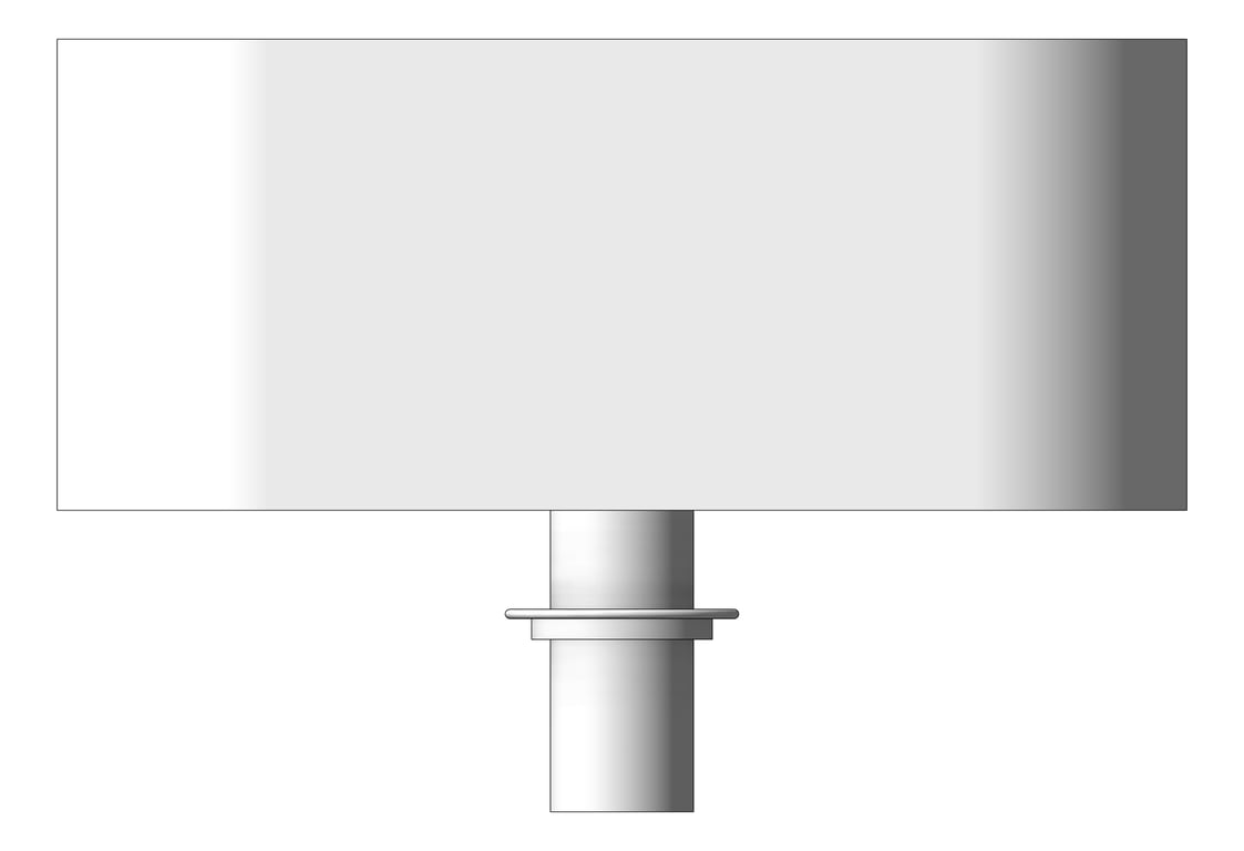 Left Image of Basin AboveCounter Plumbline SuperThin Rectangle 480