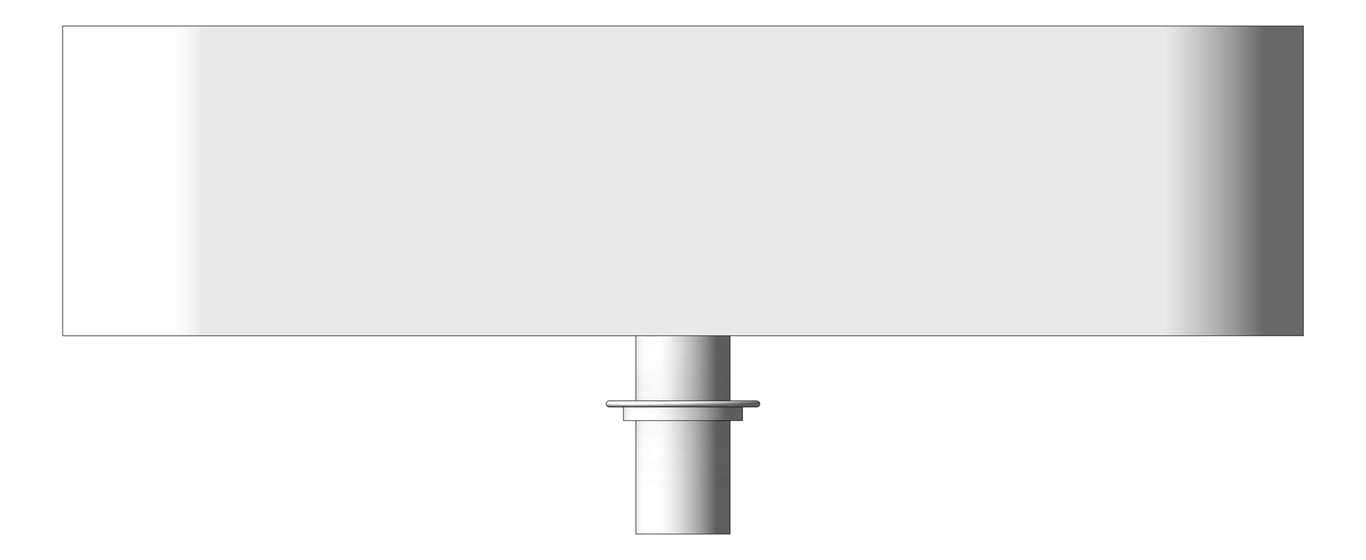 Front Image of Basin UnderMount Plumbline SuperThin Rectangle