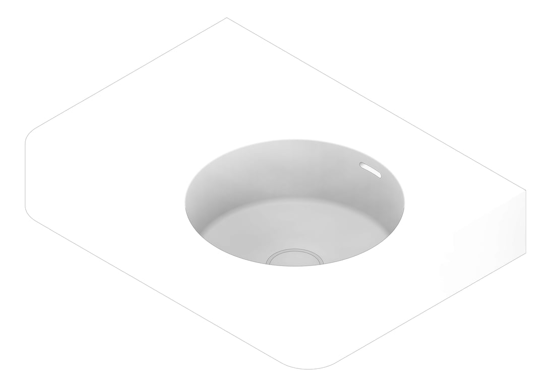 3D Documentation Image of Basin WallHung Plumbline Cirque Right
