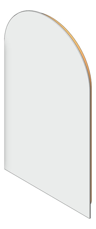 Mirror SurfaceMount Plumbline Galaxy Backlit Arch