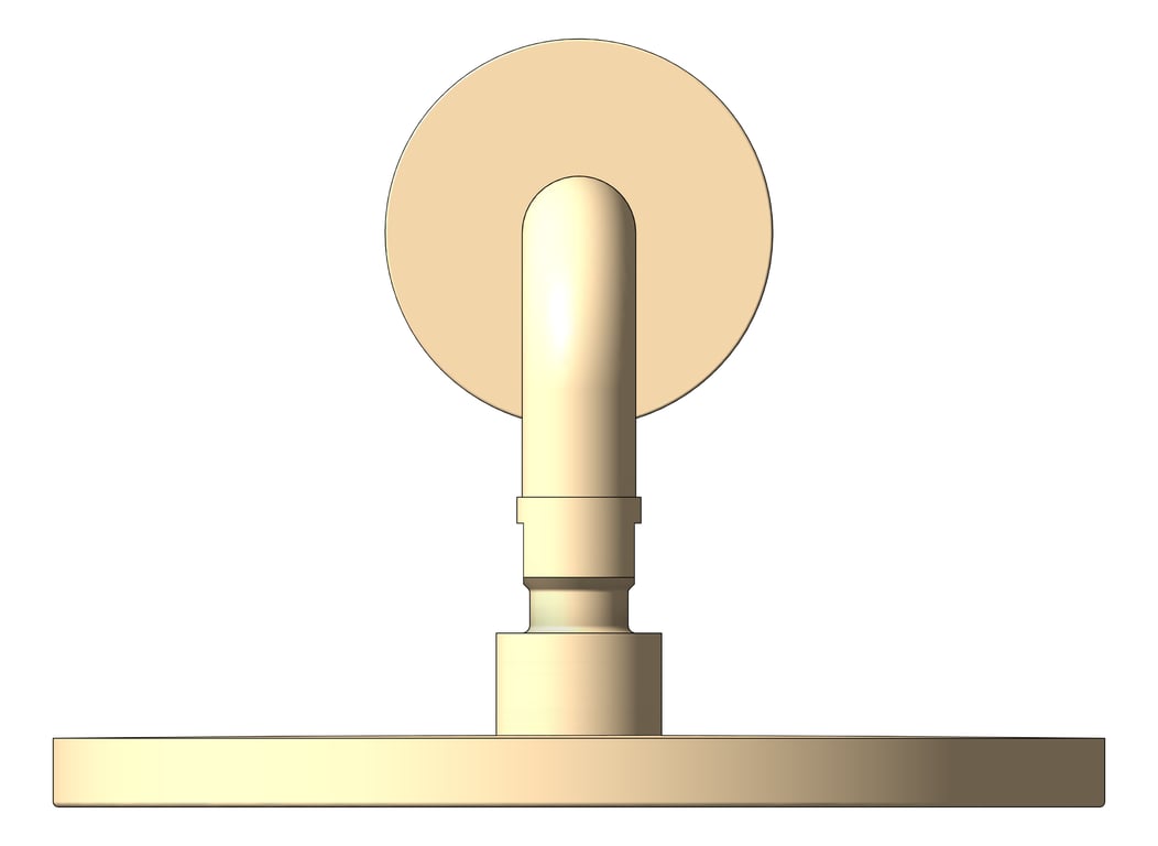 Front Image of Shower Wall Plumbline Buddy Progetto Rainhead