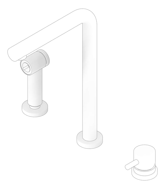 3D Documentation Image of MixerSet Kitchen Plumbline Buddy RinseSpray